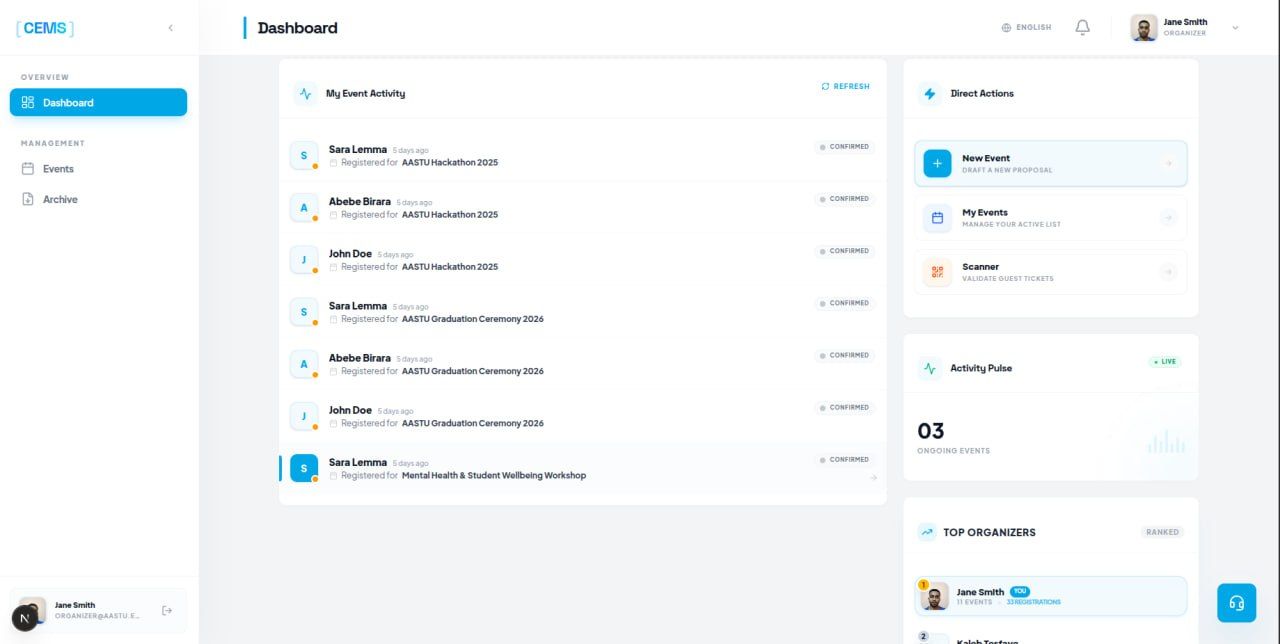 CEMS: AASTU Campus Event Management System — screenshot 11