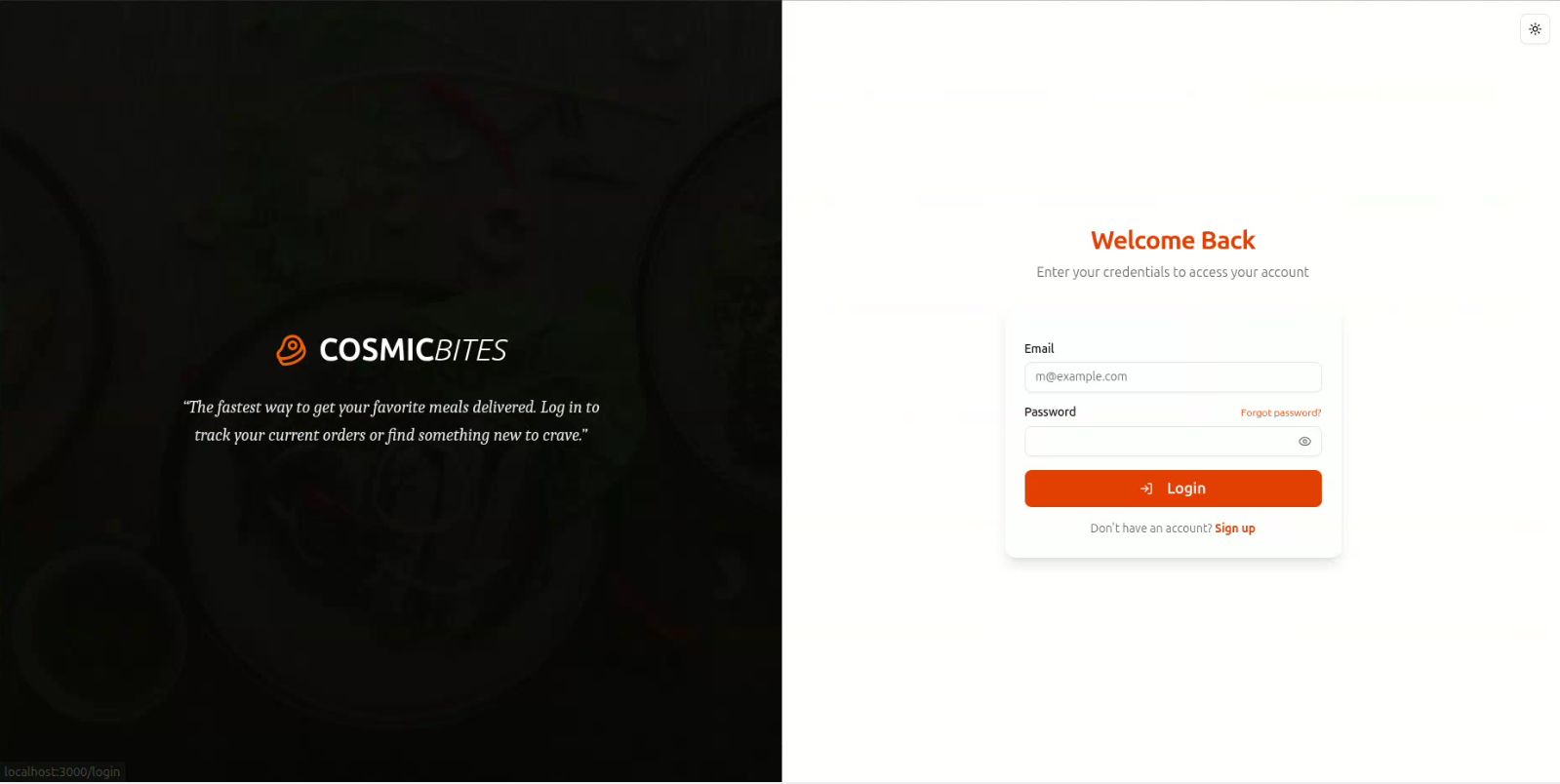 CosmicBytes: Food Delivery Aggregator — screenshot 4