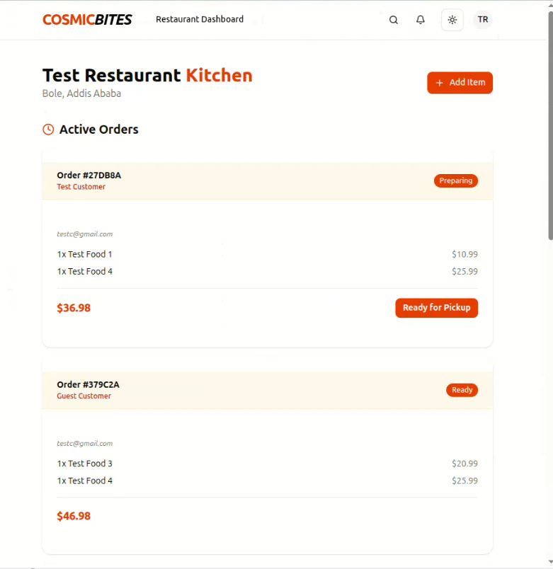 CosmicBytes: Food Delivery Aggregator — screenshot 15