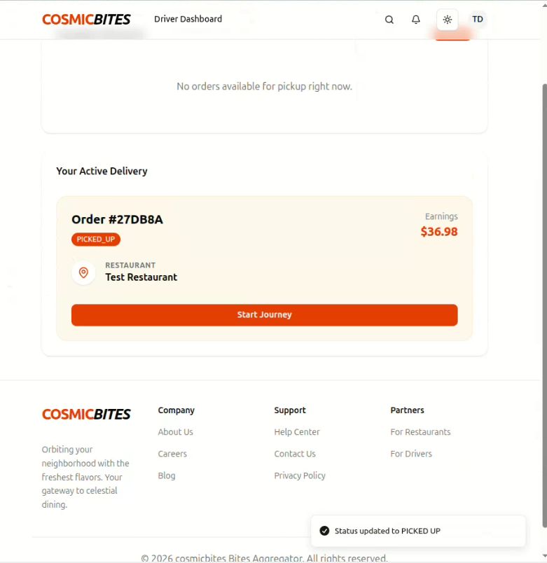 CosmicBytes: Food Delivery Aggregator — screenshot 19