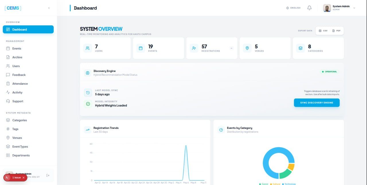 CEMS: AASTU Campus Event Management System — screenshot 12